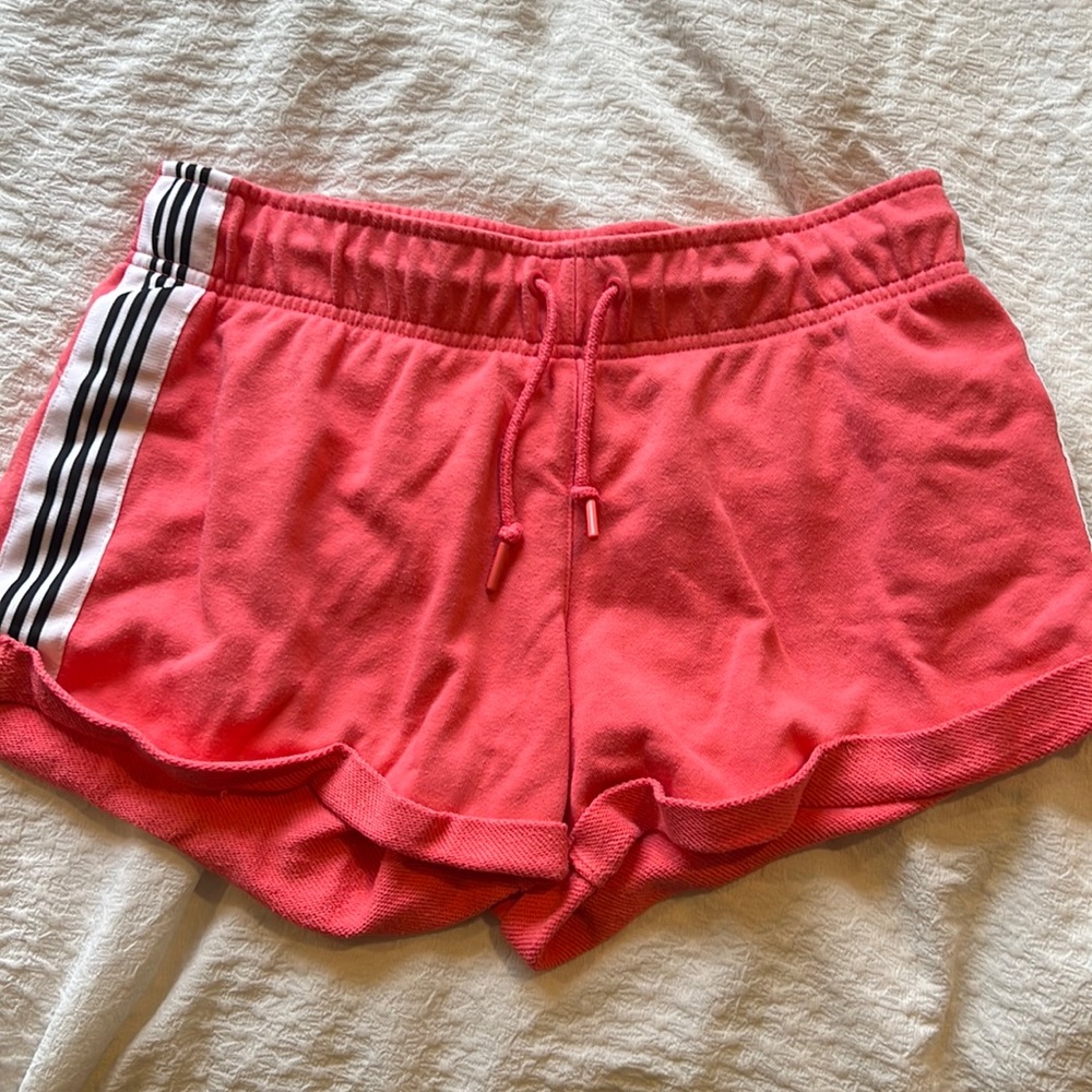 Coral Adidas sweat short
